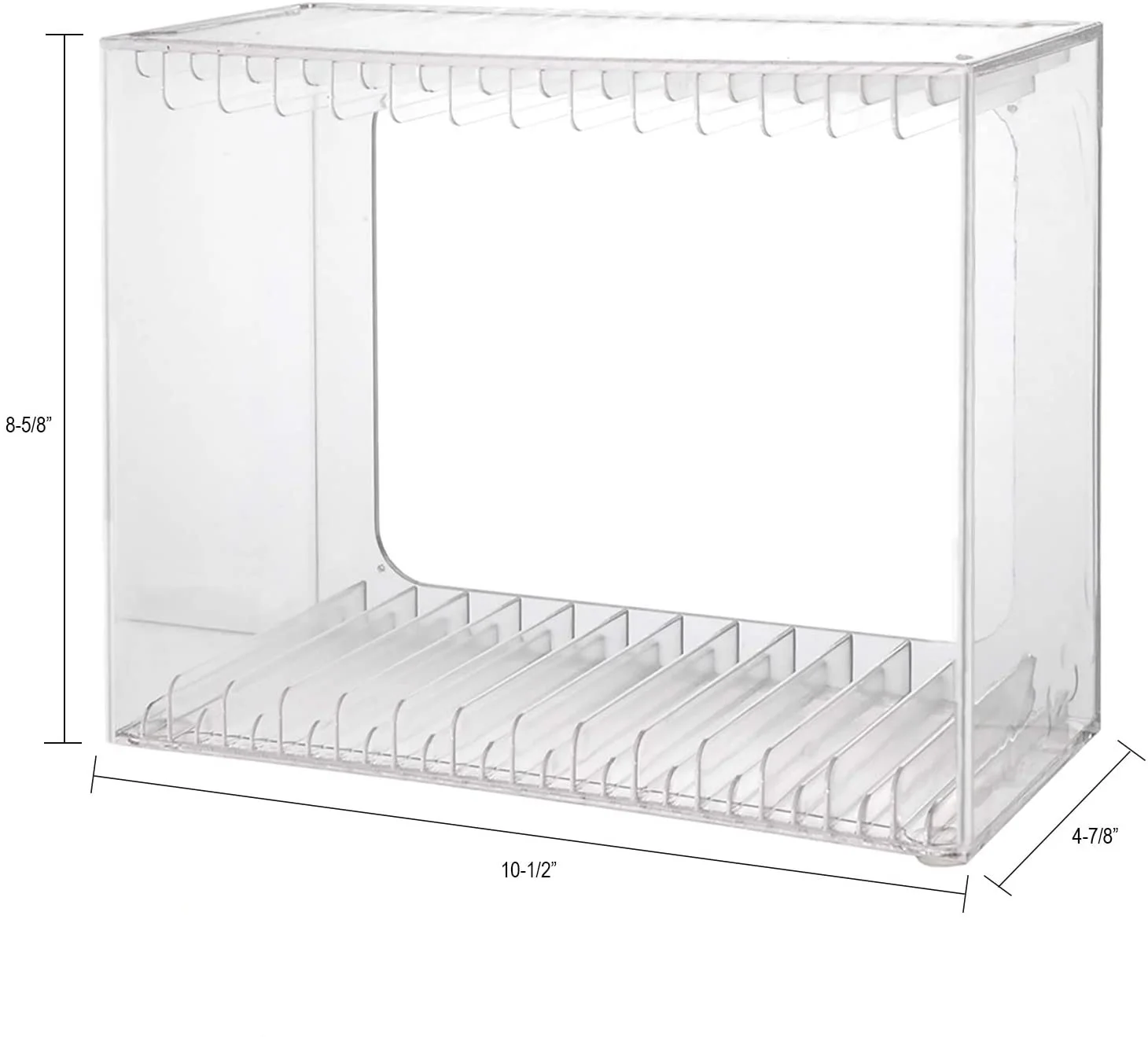 Factory custom transparent stackable Video Game Disk DVD CD holder display shelf