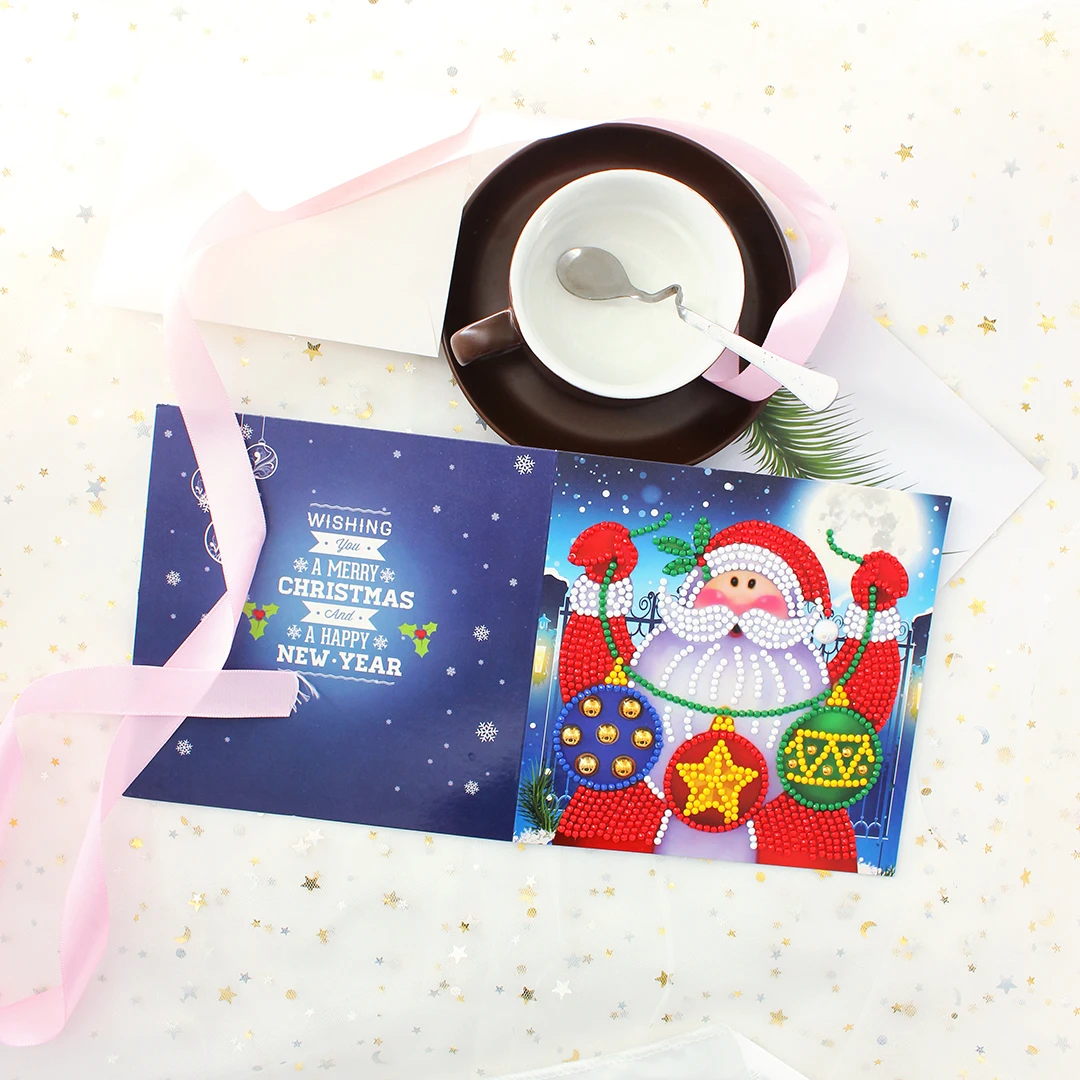  W-C002 HKXL02 fashiondiy рождественские открытки алмазов картина комплекты Счастливого Рождества ручной работы для вышивания стразами: Искусство