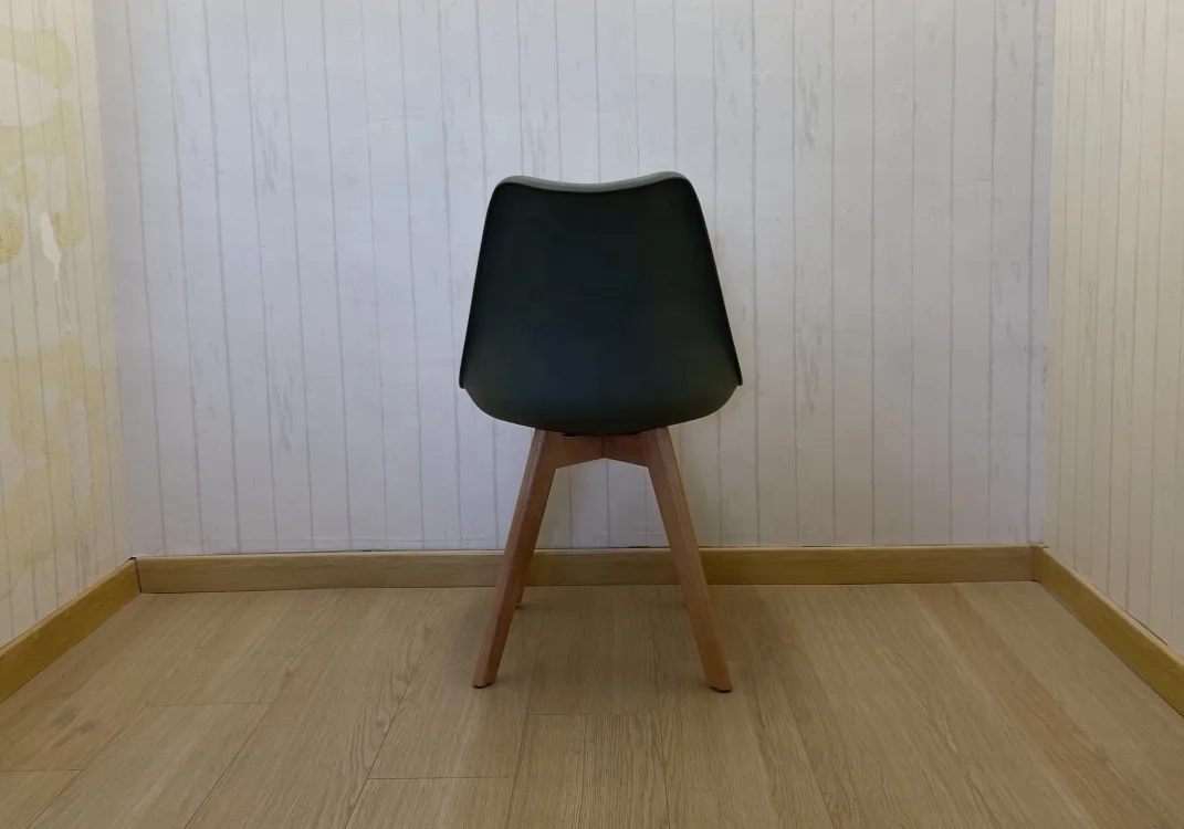 Modern Nordic Luxury Furniture Home Dining Chairs Cheap Plastic Kitchen Polypropylene Living Room Dining Chair With Wooden Legs