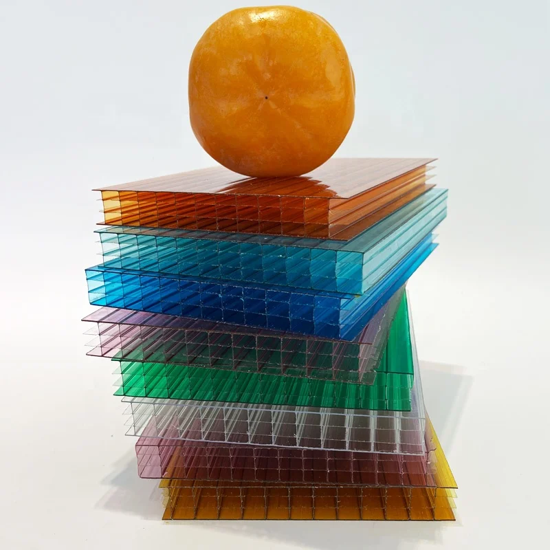 Manufacturer China 8mm 10mm Clear Multiwall Polycarbonate Sheet Hollow PC Sheet