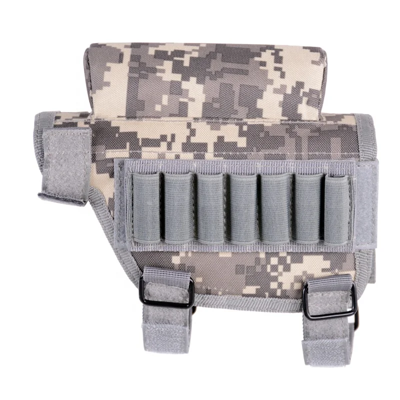 Hunting Shell Holder Buttstock Hunting Shooting Tactical Army Buttstock Portable Adjustable Tactical Buttstock Ammo Pouch