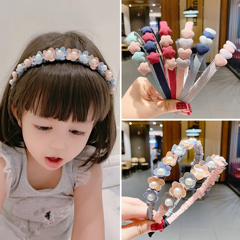 2021 New South Korean children hair clip princess hair hoop girls baby cartoon cute headwear wholesale