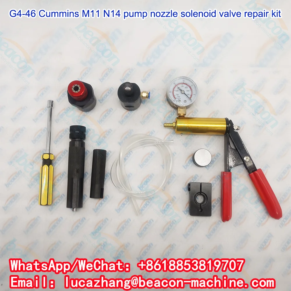 Beacon M11 N14 Disassembly Measuring Common Rail Diesel Injector Repair Tools Solenoid Valve Repair Kit (Excluding Meter)