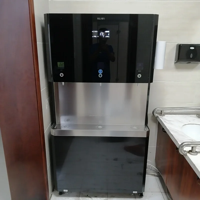 Commercial High quality Electric Drinking Pure Water Maker Black Business Water Purifying Machine Hot Direct Drink Water Supply