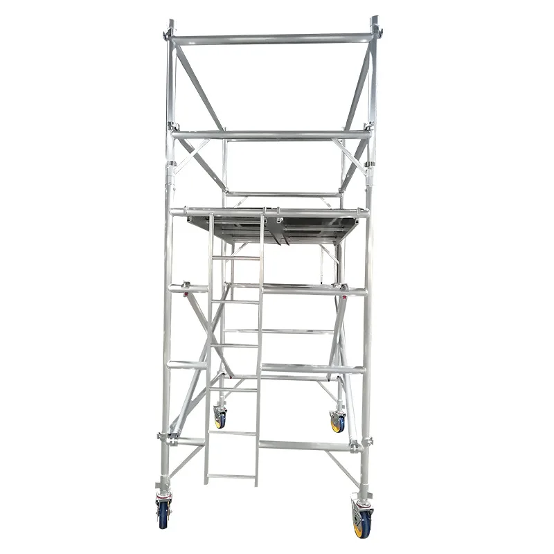 Scaffolding system: H Frame scaffolding tower with planks clamps tube and fittings