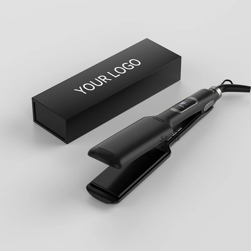 Titanium Flat Iron 2 inch Electric Hair Straightener Private Label Flat Iron Hair Straightener