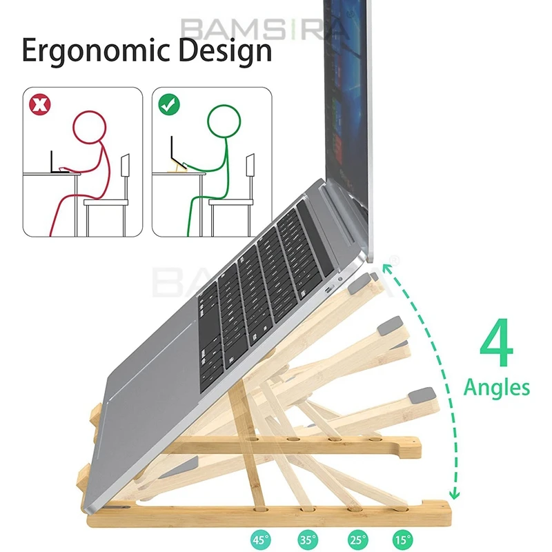 Laptop Stand for Desk,Adjustable Ergonomic Portable  Laptop Holder, Foldable Computer Stand