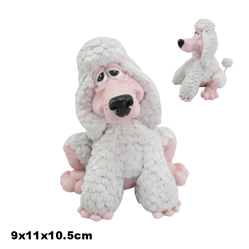 Cartoon Resin Crafts creative bulldog statue animal Decorative Knick-knacks cute dog resin ornament for pet shop decoration