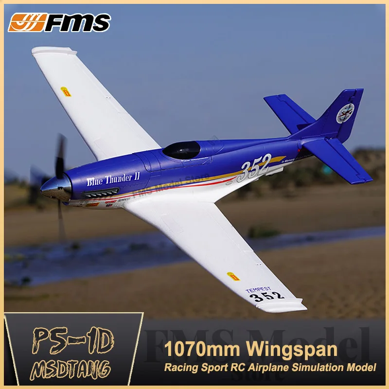 Cool  Fms 1100mm P51D 3D Sport Version RC Airplane Model Racing Airplane  Popular