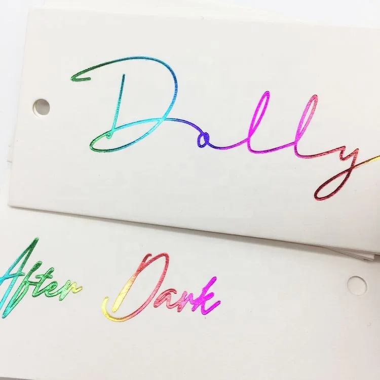 Custom luxury hang tag garment paper clothes tag for garment