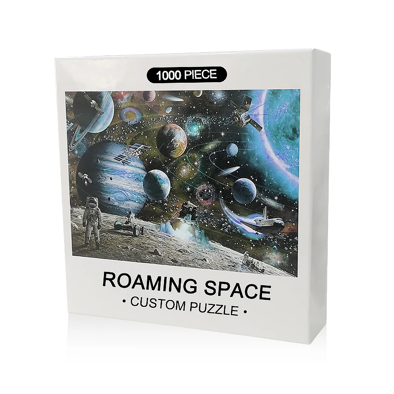 Hot Sale Wholesale Custom Space Travel 1000 Pieces Customized Jigsaw Puzzles For Adults