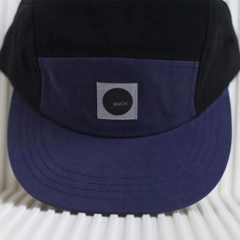 Wholesale Street Sports Cotton  Two Tone  Multi Color Five 5 Panel Baseball Cap Hat For Men