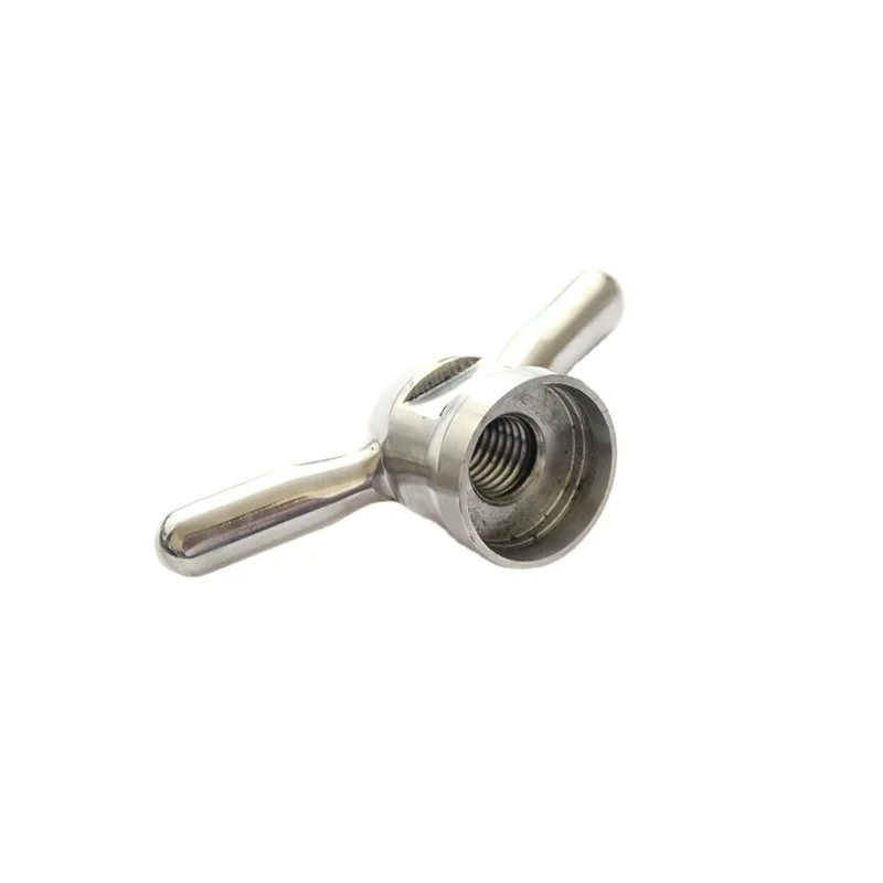 10-200mm Copper Plating Stainless Steel Wing Bolts Nut Butterfly Fasteners Screw Wing Nuts