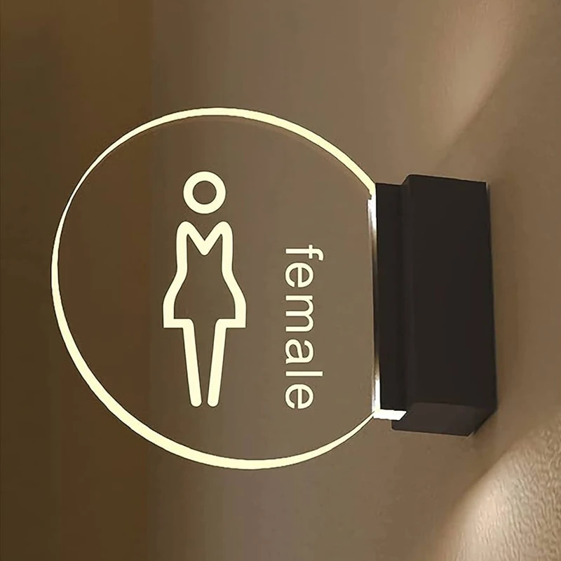 Customized Hotel Do not disturb button Door Plates Number Apartment hotel room number sign maker Lighted led Plaque Sign