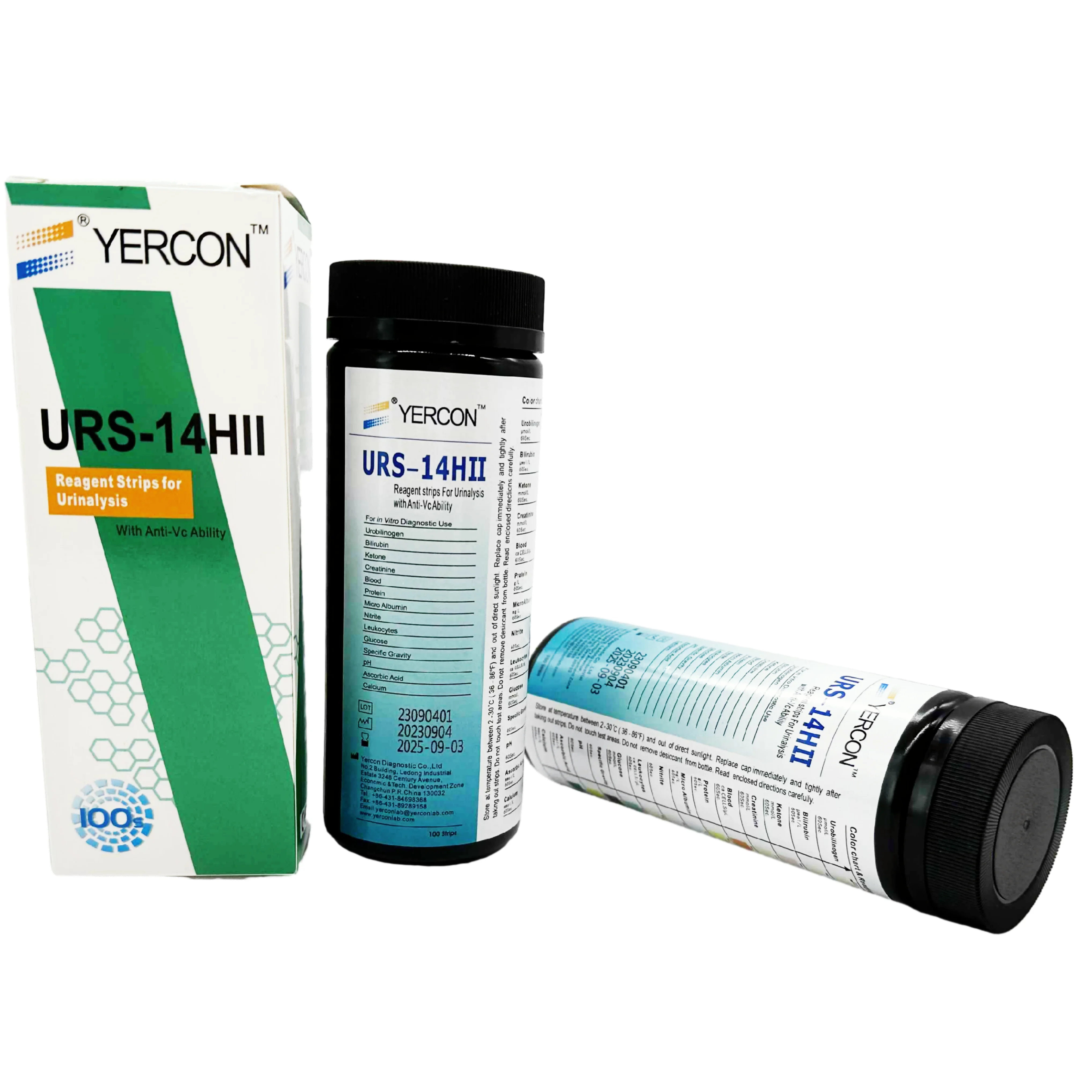 Hospital Clinic Medical URS-14HII Urine Test Strips 14 parameters Reagent Strips