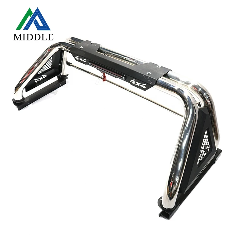 2022 Hot Sell Popular American Truck Top Selling Universal Power Coating Steel 4X4 Bed Roll Bar for Ford F150  Dodge Ram