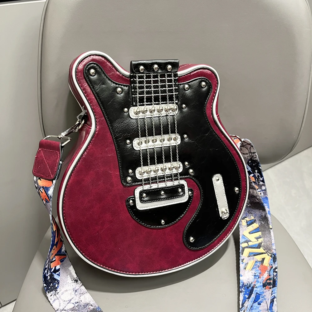 Кошельки и сумки для женщин роскошная дизайнерская кожаная сумка через плечо ручной работы в форме гитары кошелек
