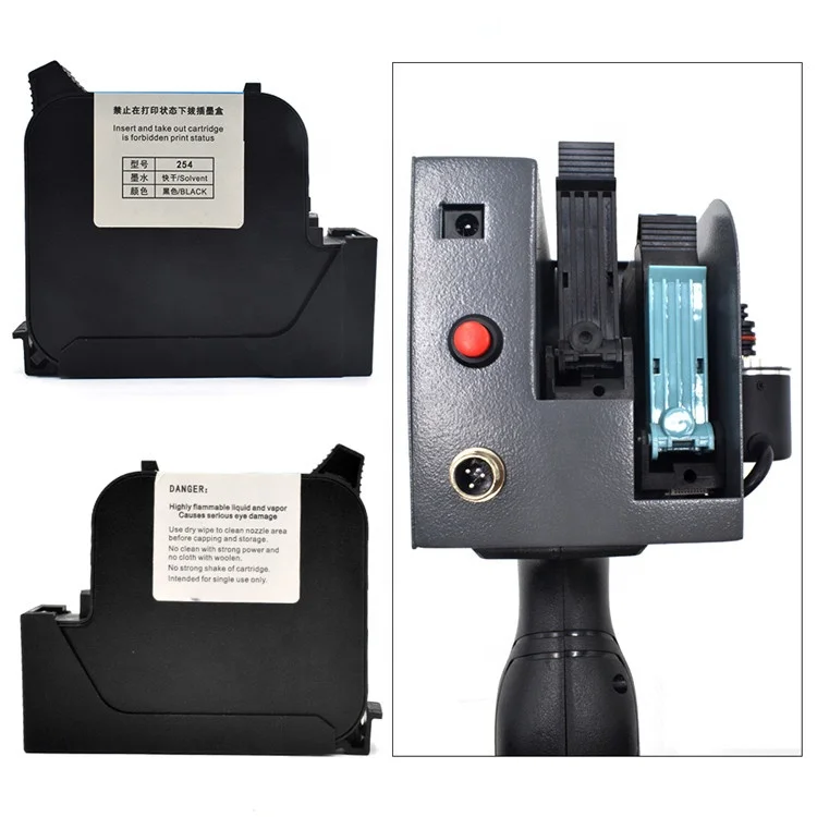 Чернильный картридж для ручного струйного принтера 12,7 мм-25,4 мм принтер Дата Код Печатная Машина