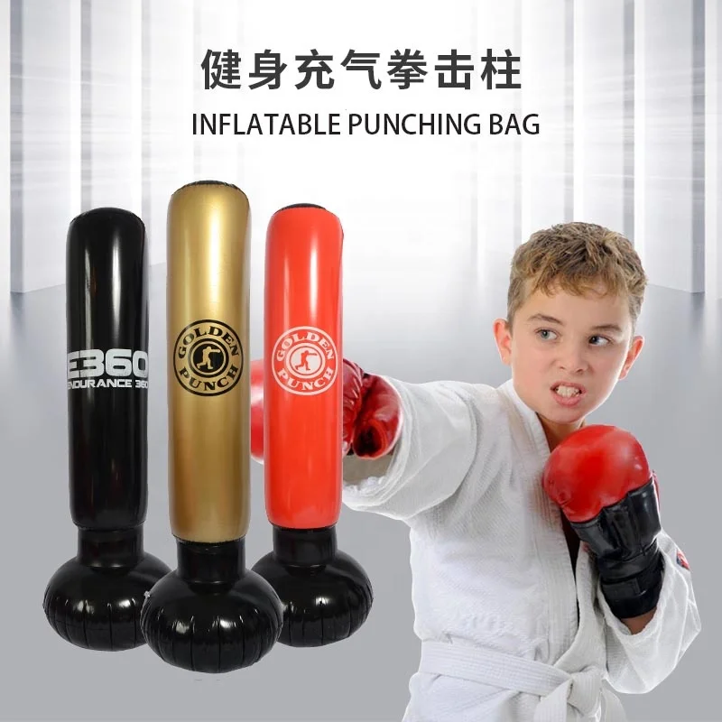 Inflatable Punching Boxing Bag Free Standing Toys Funny Party Birthday Gift Kids Inflatable Punching Bag