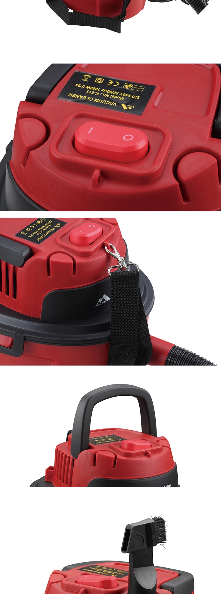 2.5 gallon Wet/Dry Vac, Portable Shop Vacuum with Attachments Lightweight, 2.5-gallon wet dry vac offers unparalleled mobility