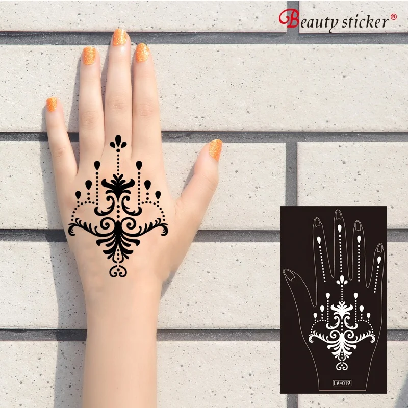 Fashion henna sticker tattoo stencils