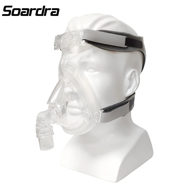 
FA-05B High-Quality Silicone CPAP full face shield for auto BIPAP BMC Resmed Respironics COPD breathing machine 