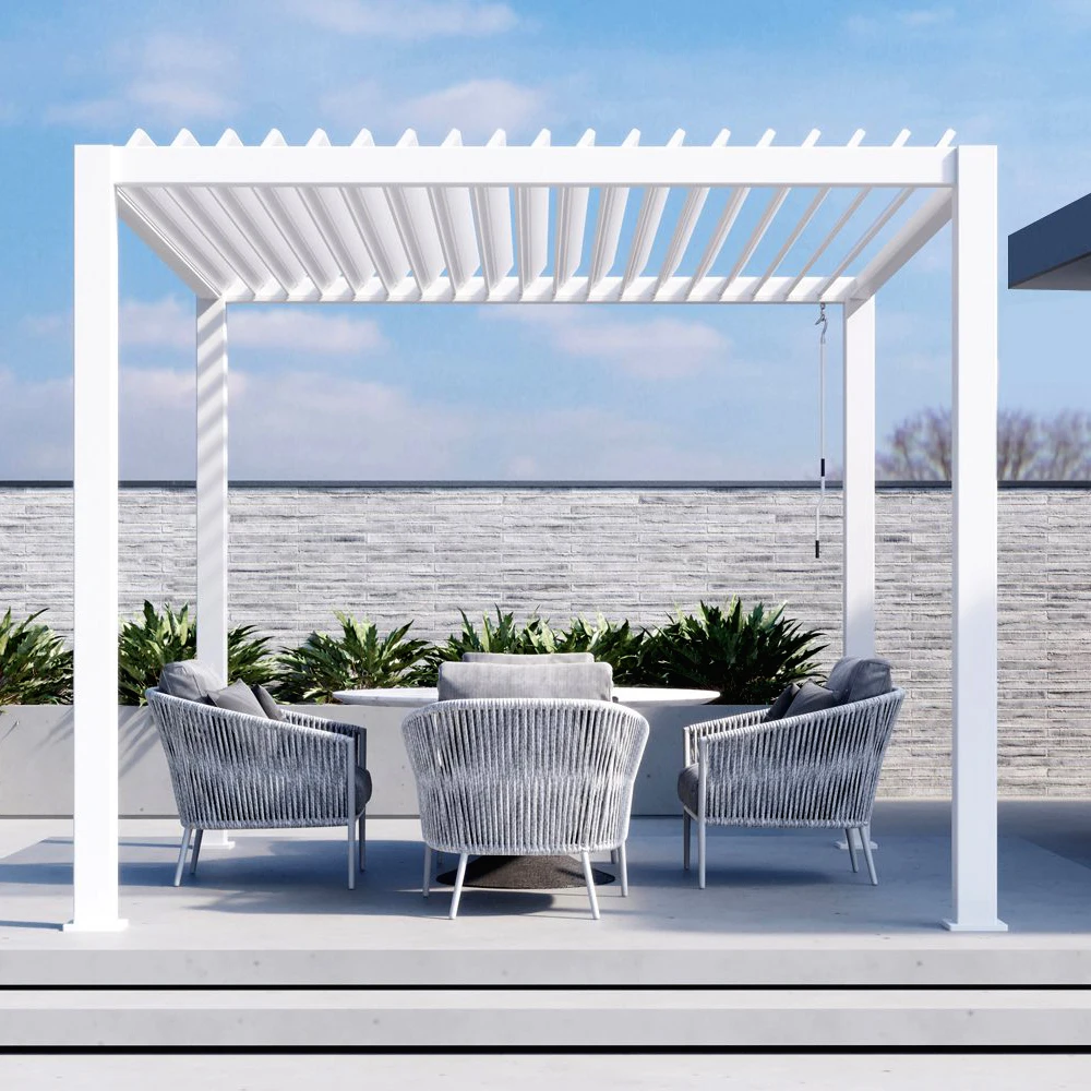 aluminium tempered glass patio covering outdoor covered aluminum roof pergola
