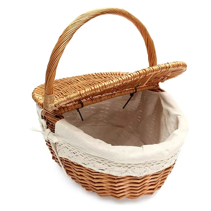 wicker willow handmade wicker natural rattan basket, bread proofing baking basket made in China