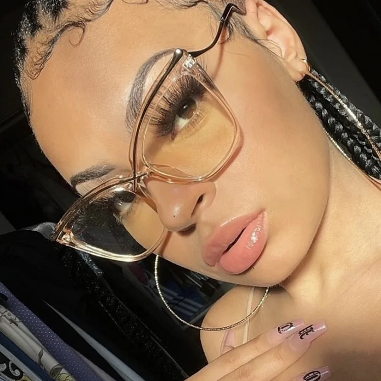 Vintage Cat Eye Computer Glasses Women Anti Blue Triangle Optical Frames Ladies Anti Blue Ray Fashion Eyeglasses Frame