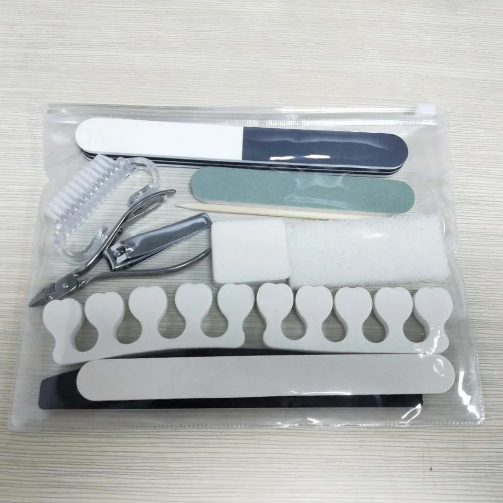 Bview Tools Professional Disposable Nail Beauty 12Pcs Manicure Set And Pedicure Kit