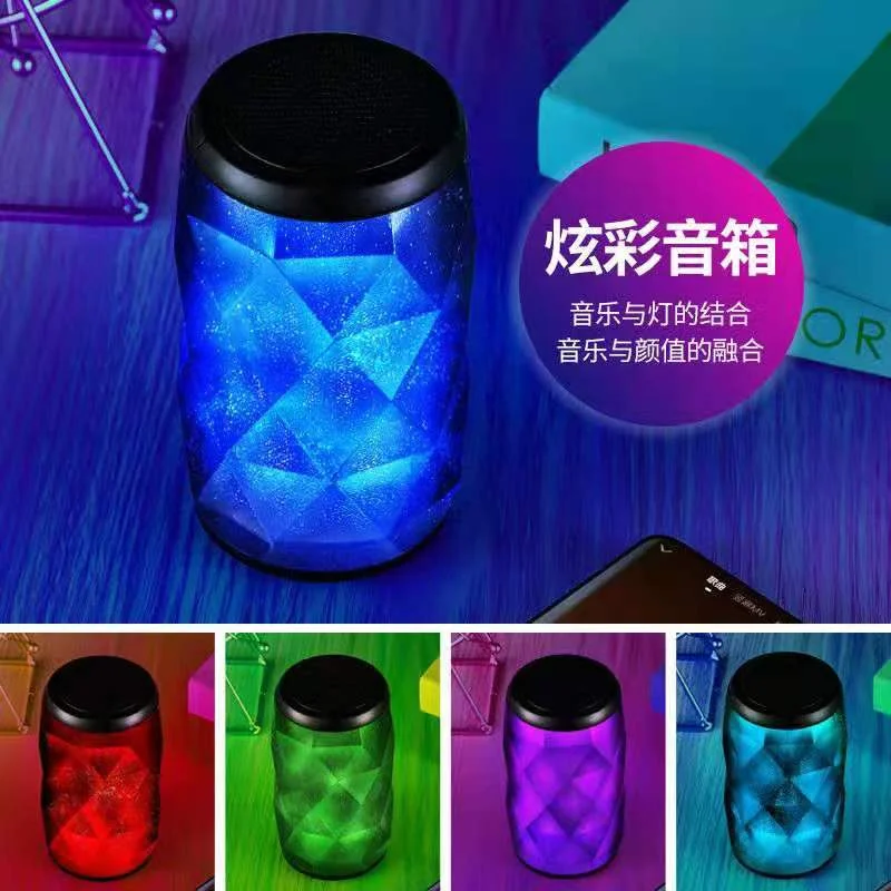 Manufacturer Factory Christmas Super Bass Hifi Sound Rhythmic Colorful Lighting Bluetooth Speakers Portable Speaker