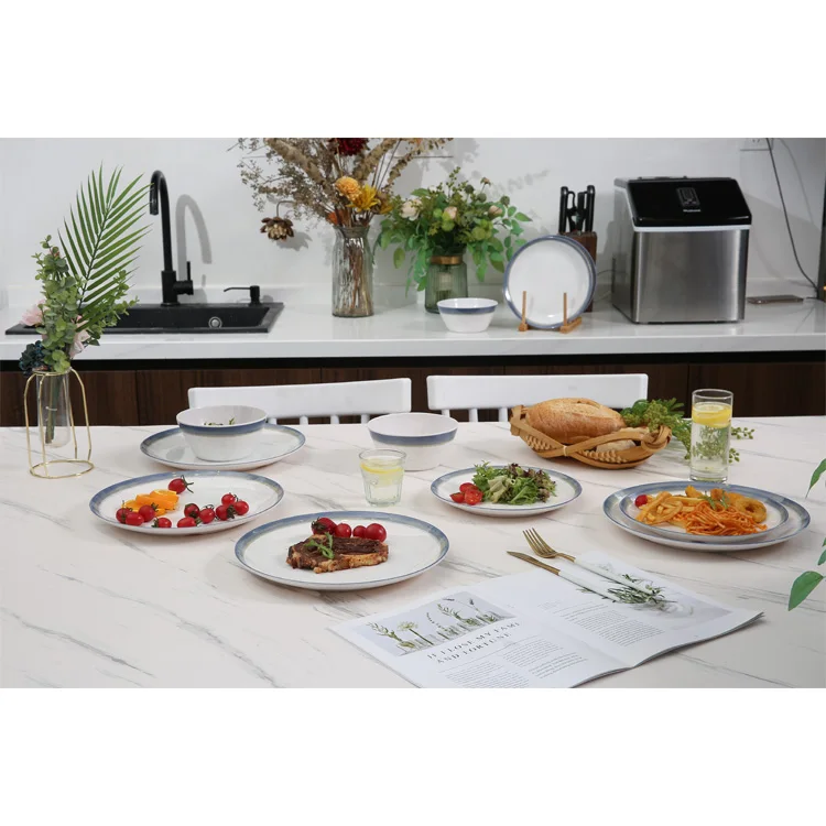 Platos de cocina restaurant custom set dining dish home dinning cheap charger circle melamine