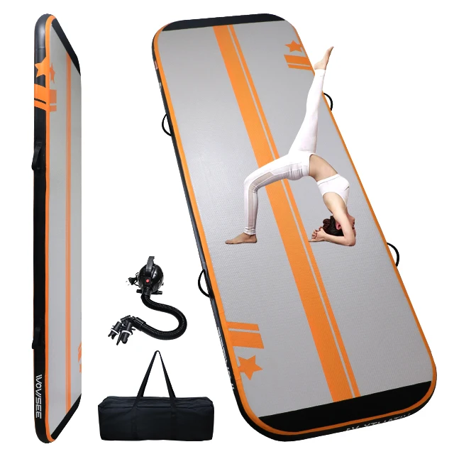 ready to ship 3M 5M 6M 8M 10M 12M inflatable gym air tumble track tumbling mat home airtrack for gymnastics