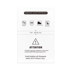 JJT Customized HD Anti-explosion 120*180mm Raw Material Hydrogel PET Screen Protector For Film Cutter Machine