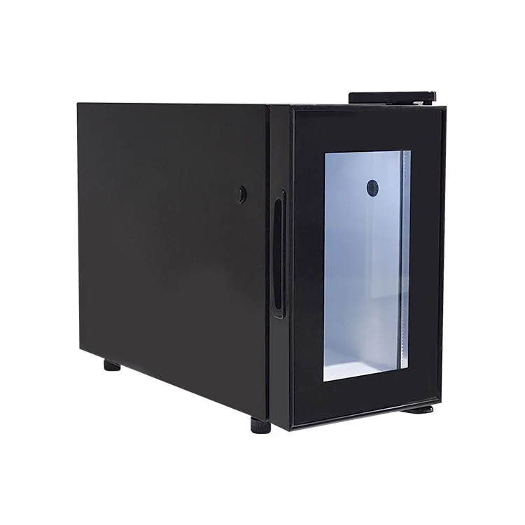 Meisda SC08A 8L Commercial Mini Electric Cooler Salad Bar Fridge with Glass Door and Compressor Portable for Hotel Use