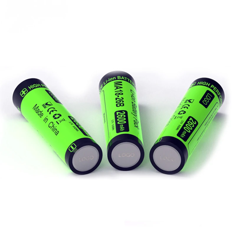 High Capacity 2600mAh Rechargeable Battery 3.7V Energy Storage Battery Lithium Lon batteries