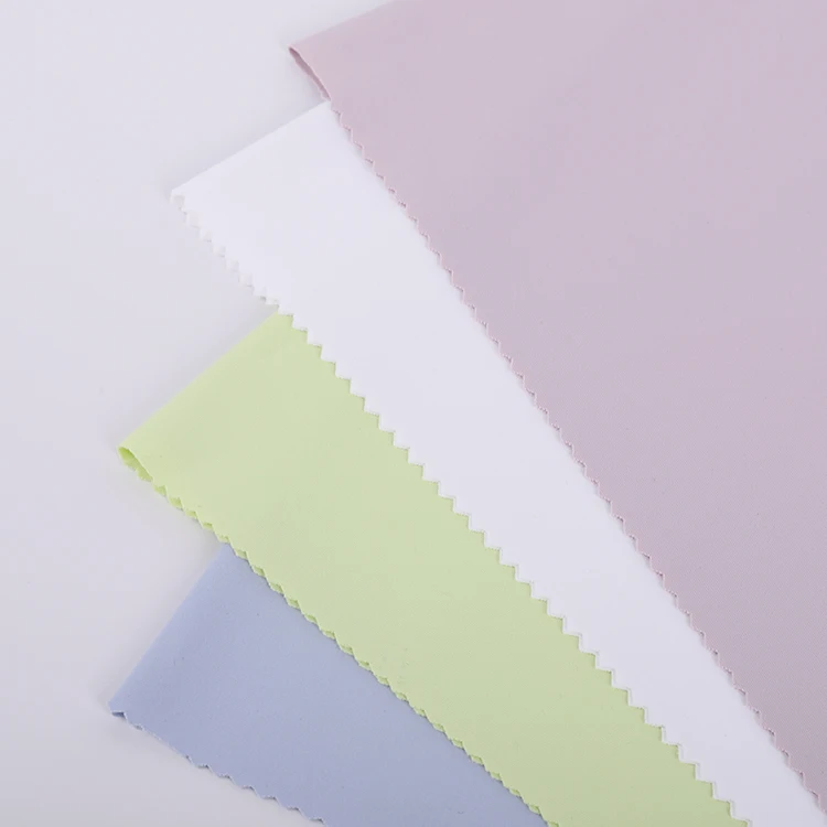 
85% Nylon 15% Spandex Plain knitted SOLIDS Stretch Jersey Fabric for Garment Shirt 