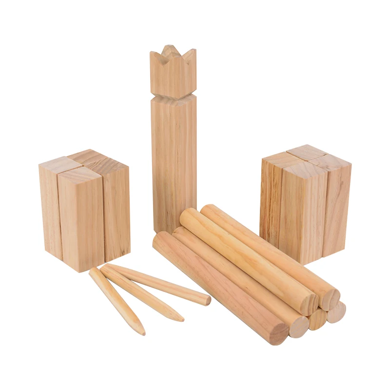 Деревянная игра kubb для игр на открытом воздухе