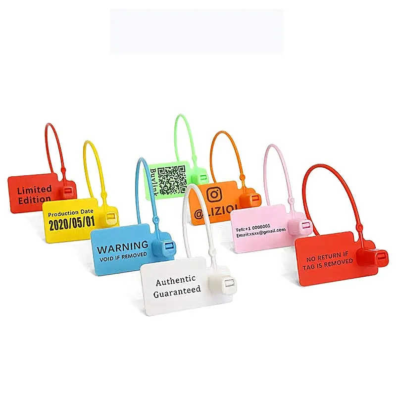 ONCE REMOVED No Return NO EXCHANGE custom logo print brand shoes bags clothing plastic signage tag for Anti-Theft Anti-switch