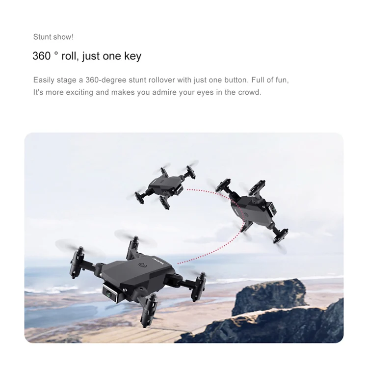 Fixed Height Foldable Professional Drone Toy HD Aerial Photography RC Quadcopter Mini 4k Camera Drone Dual Camera