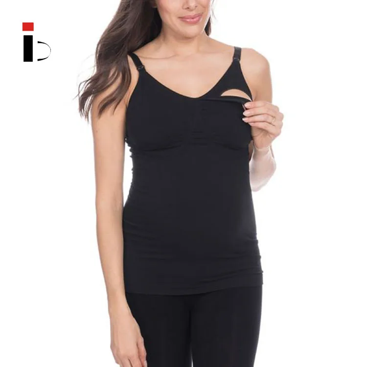 Летний пикантный черный топ из полиэстера и бамбука на спине для беременных женский топ дизайнерская майка для кормления