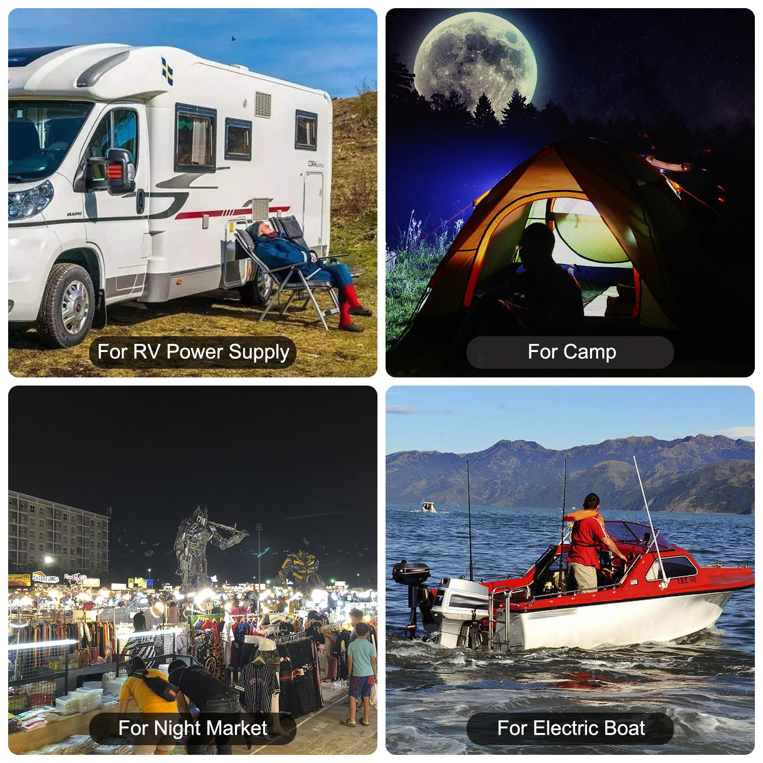 Wholesale LiFePo4 12v 50AH 100Ah 200Ah 400Ah Bluetooth IP65 Waterproof Deep Cycles Rechargeable Solar lithium ion Battery