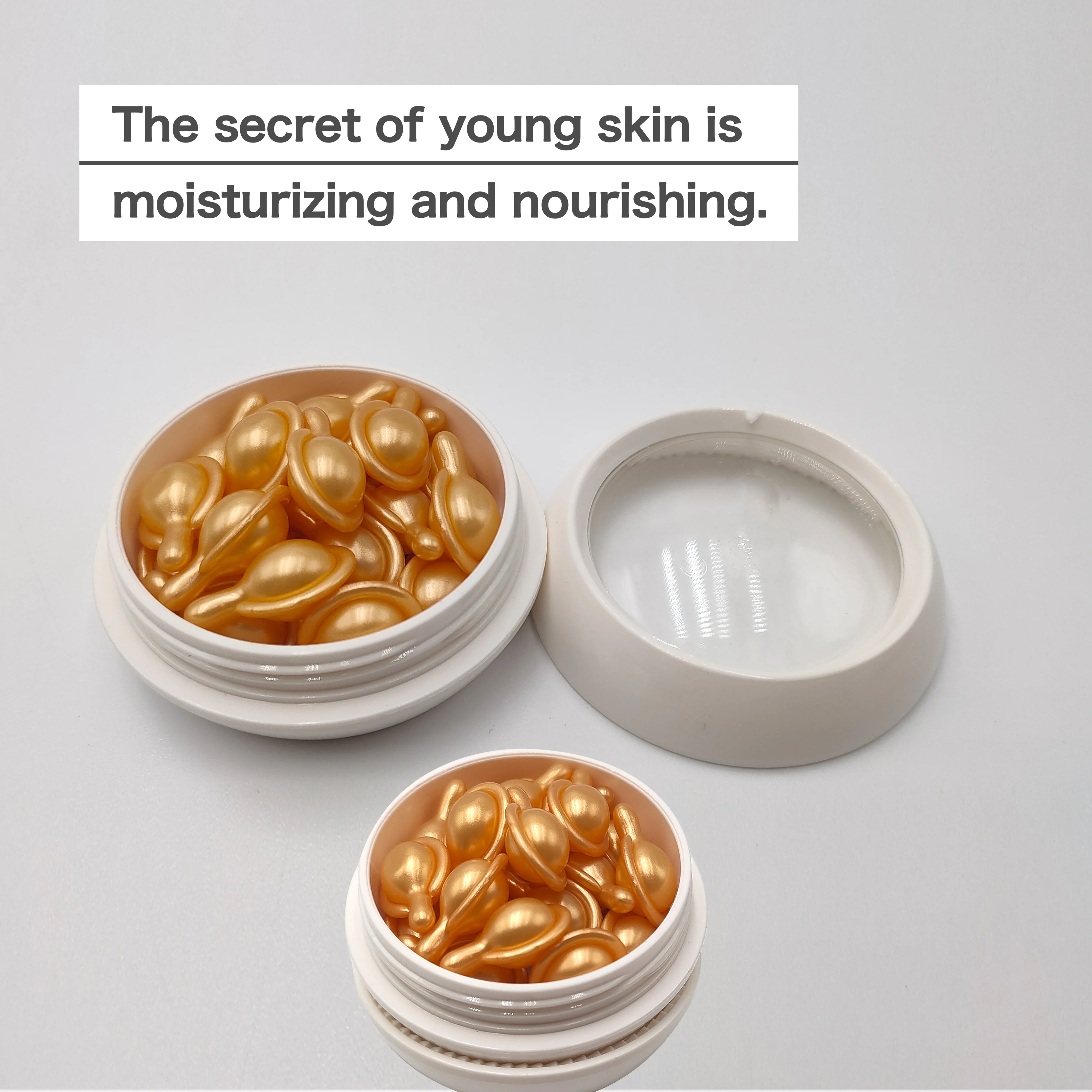 Face Skin Care Sheep Placenta Extrct Serum Capsule  Anti Aging Hyaluronic Vitamin C Retinol Serum Capsules