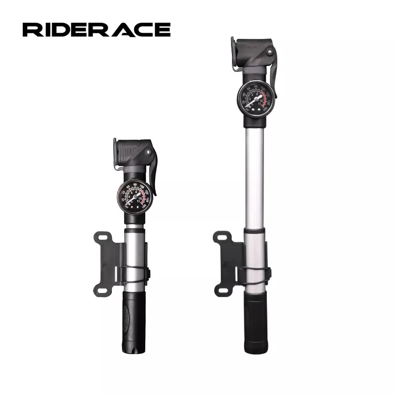 Bicycle Inflator 160 PSI Gauge With Pressure Gauge Cycling Mini Portable Manual Pump Suitable For MTB Road Bike Pump Accessories