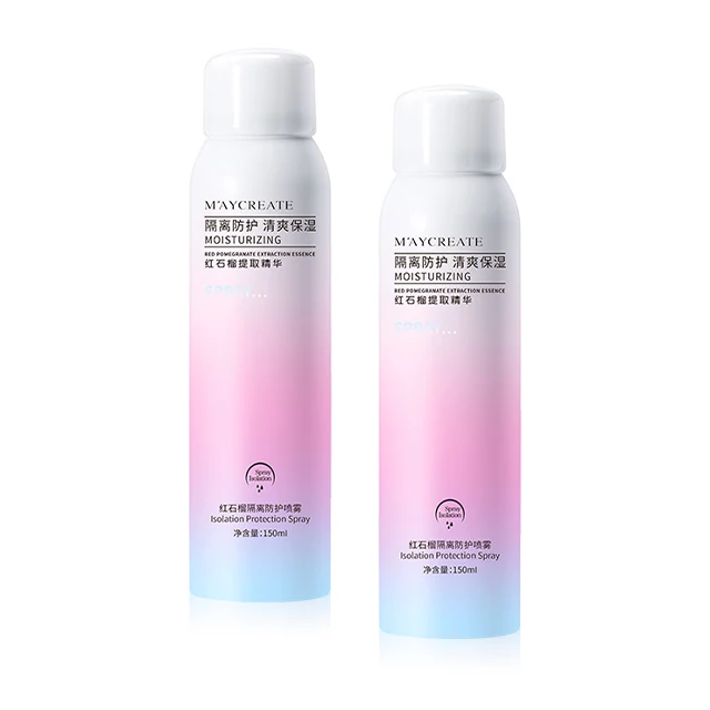 Customization Red pomegranate 150ml moisturizing isolation protective Sunscreen Spray whiten face support customized services