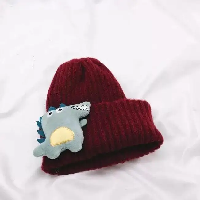 New arrival Winter new alligator doll wool hat Parent-child knitted beanie hat  wholesales