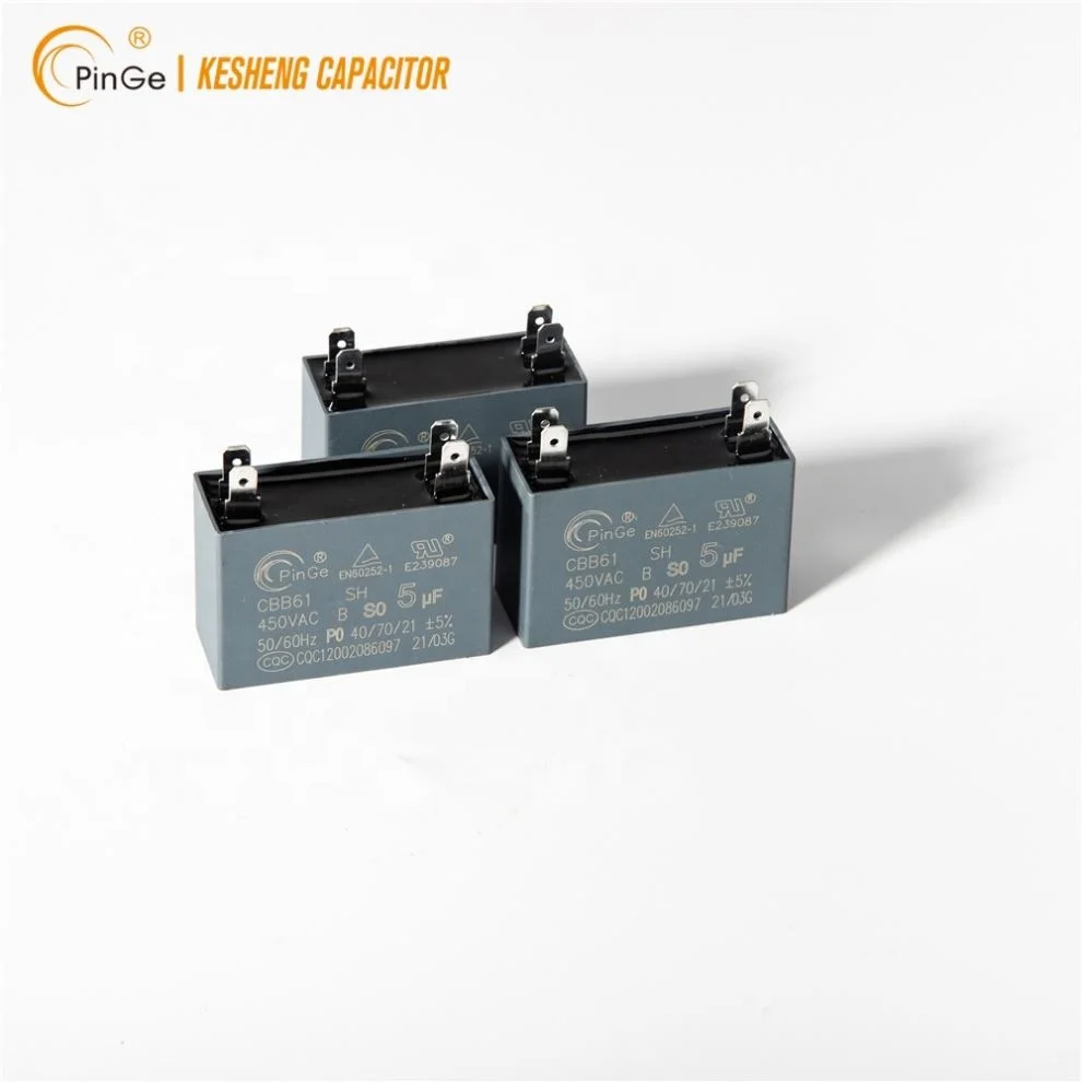 Fan motor run capacitor  1uF 450V CBB61 capacitor