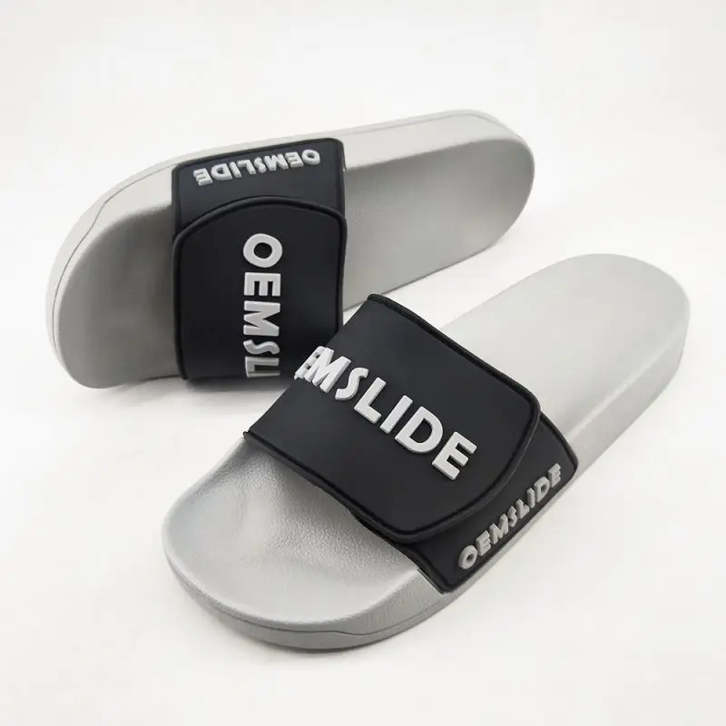 Custom Logo Slide Letter Pvc Slippers Newest New Designer Fashion Slides Top Quality Men Slides Slipper Manufacturer