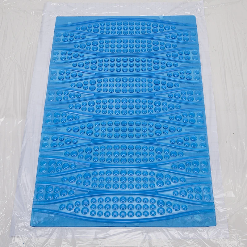 Soft Blue Cooling Silicon Gel Mattress Sheet Waterproof Chair Ice Gel Seat Cushion Cover Cool Pillow Mat Pad