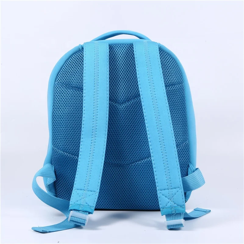 Custom cute design waterproof neoprene kids school bag cartoon backpack